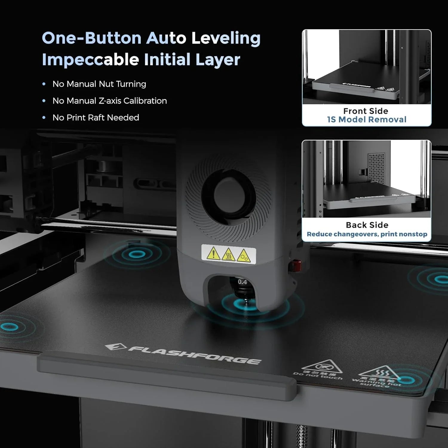 Adventurer 5M 3D Printer with Fully Auto Leveling