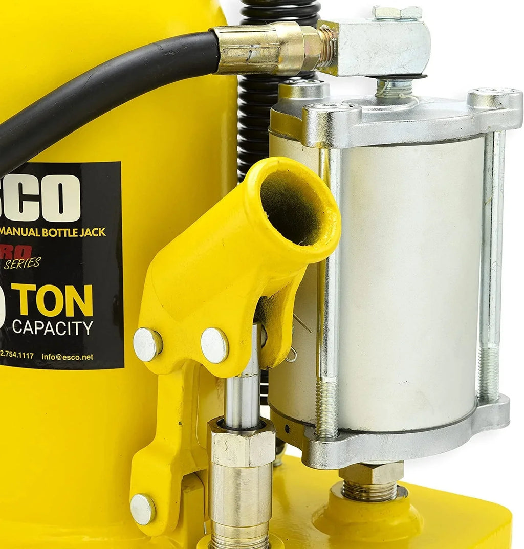 ESCO 30 Ton Pro Series Air Hydraulic Bottle Jack – Heavy Duty Lifting for Automotive and Industrial Use