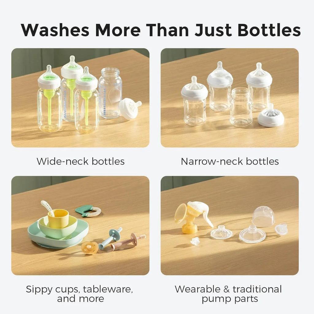 Baby Bottle Washer, Sterilizer & Dryer - All-in-One Cleaning Machine for Bottles, Pump Parts & Baby Essentials