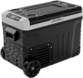 12 Volt Refrigerator, 53QT(50L) Electric Cooler, Portable Freezer 12V/24V DC 110-240V AC, 12V Fridge -4��~68��, 12V Cooler with Wheels & 2 Baskets for Travel, Truck, Boat, Camping